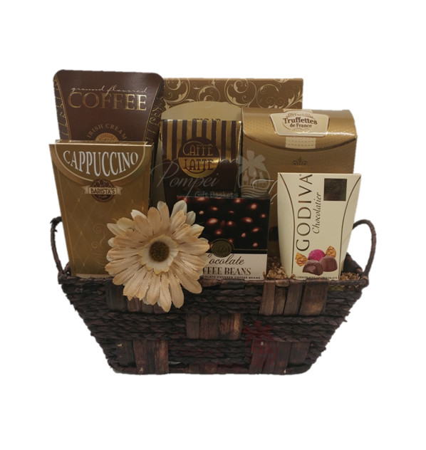Coffee And Tea Gift Basket Ideas
 Cafe Break Gourmet Gift Basket by Pompei Baskets