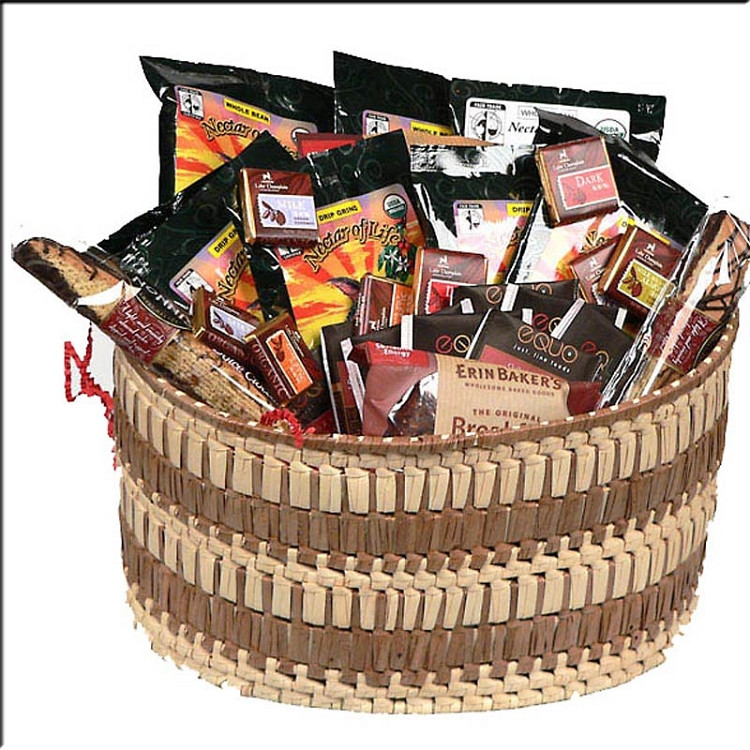 Coffee And Tea Gift Basket Ideas
 Gourmet Coffee Gift Basket with Organic Fair Trade
