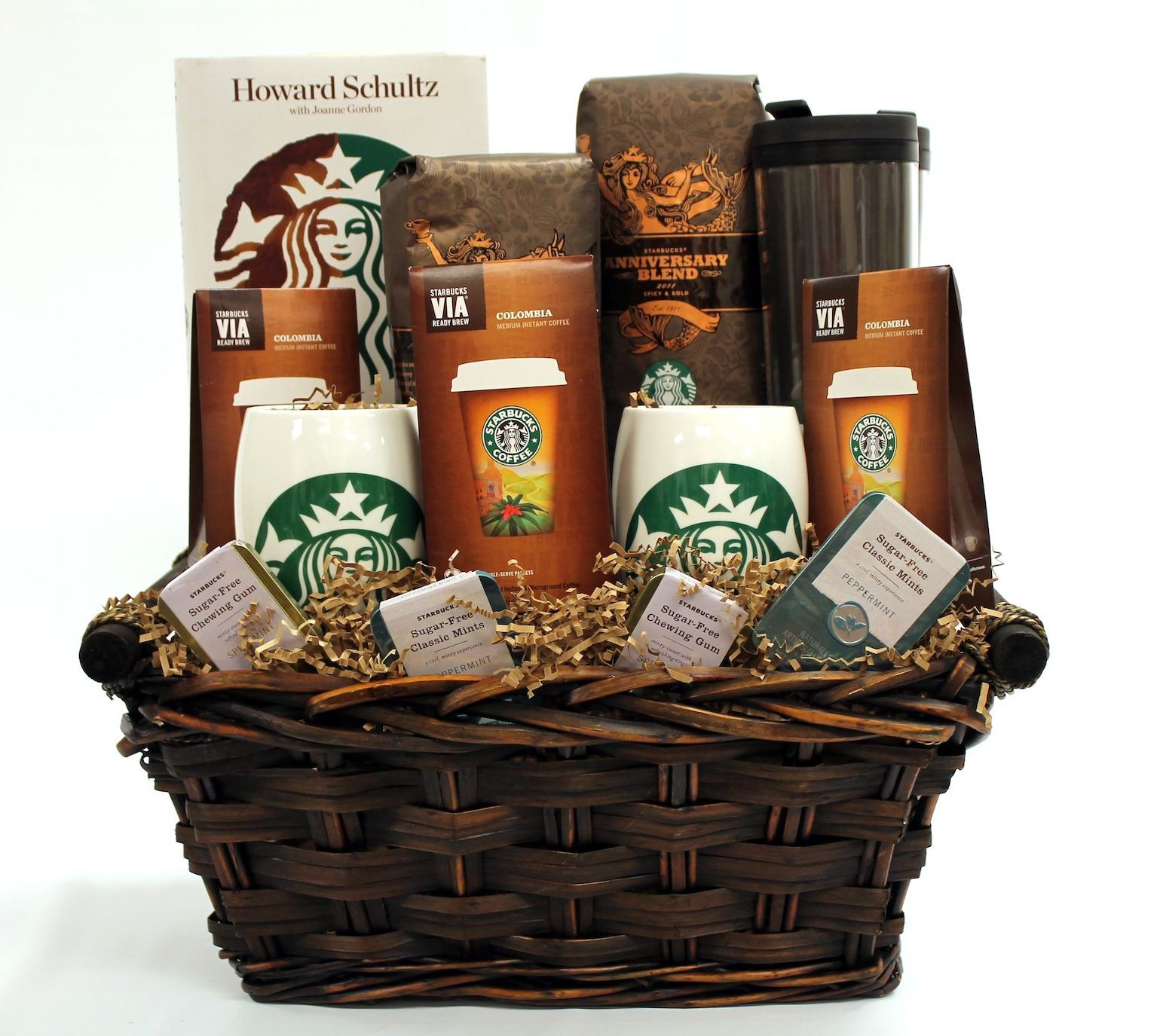 Coffee Gift Baskets Ideas
 For the coffee enthusiast a Starbucks t basket