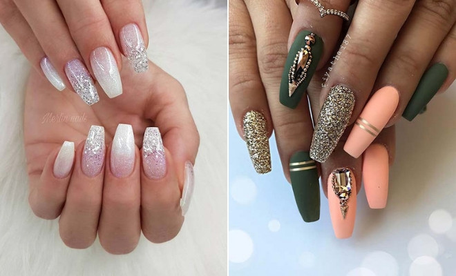 Coffin Nail Design Ideas
 43 Beautiful Nail Art Designs for Coffin Nails