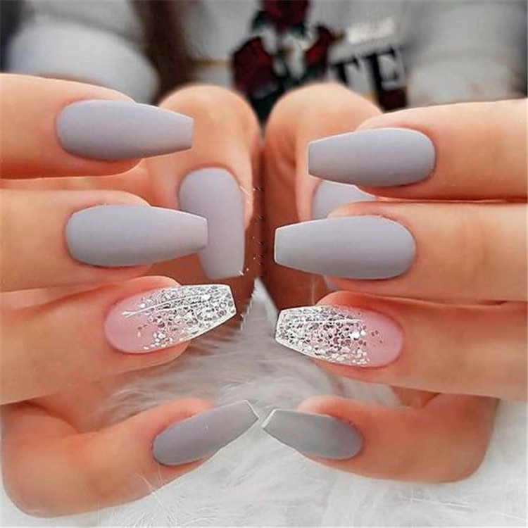 Coffin Nail Designs Matte
 32 Stunning and Trendy Matte Coffin Nails Design Latest
