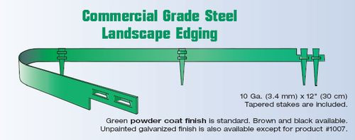 Col Met Steel Landscape Edging
 Col met mercial Grade Steel Landscape Edging