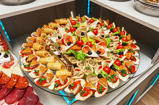 Cold Finger Food Ideas For Party
 Variety Arranged Party Finger Food Cold Buffet Stock
