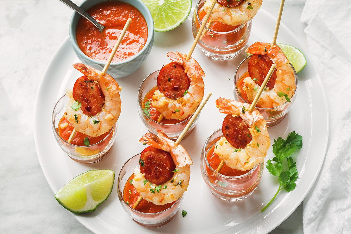 Cold Seafood Appetizers
 Shrimp and Chorizo Appetizers Recipe — Eatwell101