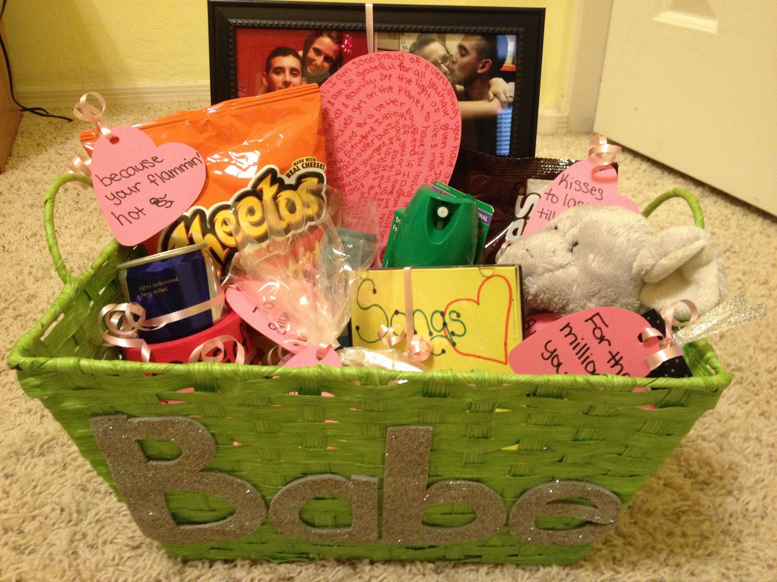 College Boyfriend Gift Ideas
 Going Away Basket boyfriend