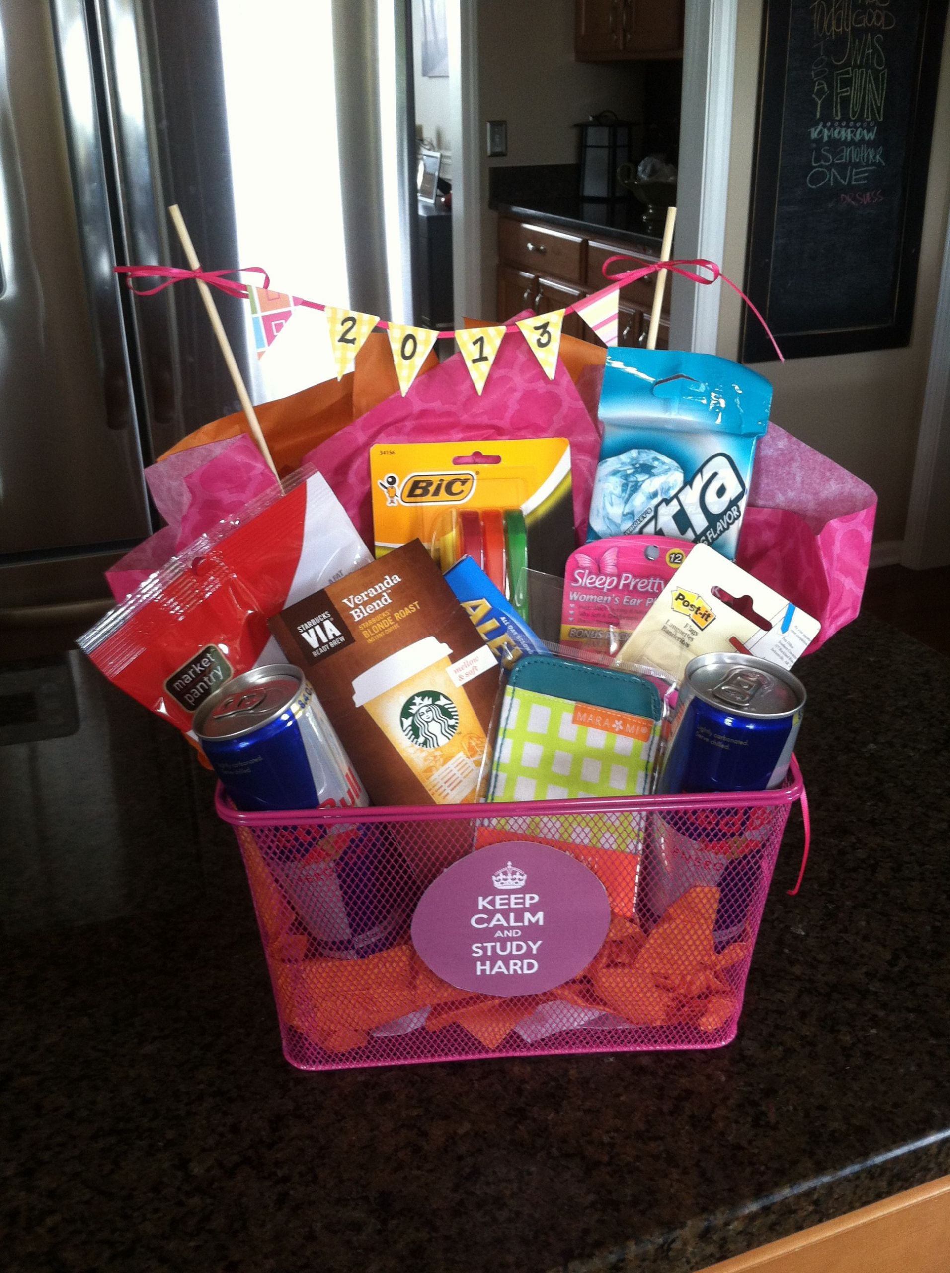 College Grad Gift Basket Ideas
 f to college t basket study t basket graduation