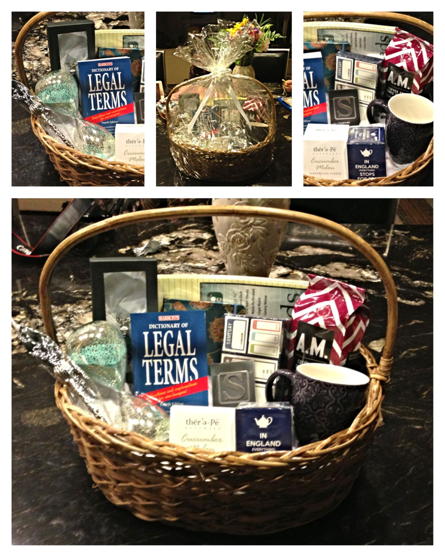 College Graduation Gift Baskets Ideas
 Graduation Gift Basket Starting Law School for the