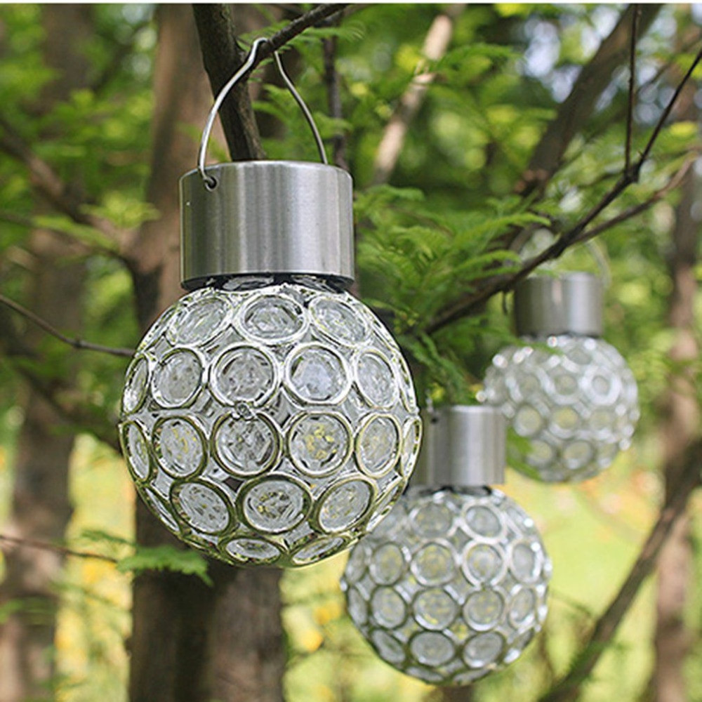 Colored Landscape Lighting
 Innovative Solar Ball Hanging LED Lamp Outdoor Color