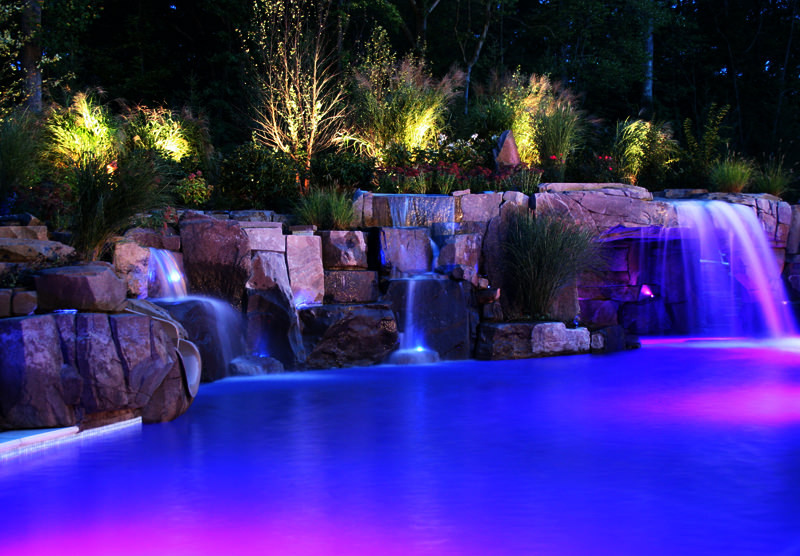 Colored Landscape Lighting
 Landscape and pool products Dubai Smart Home Automation