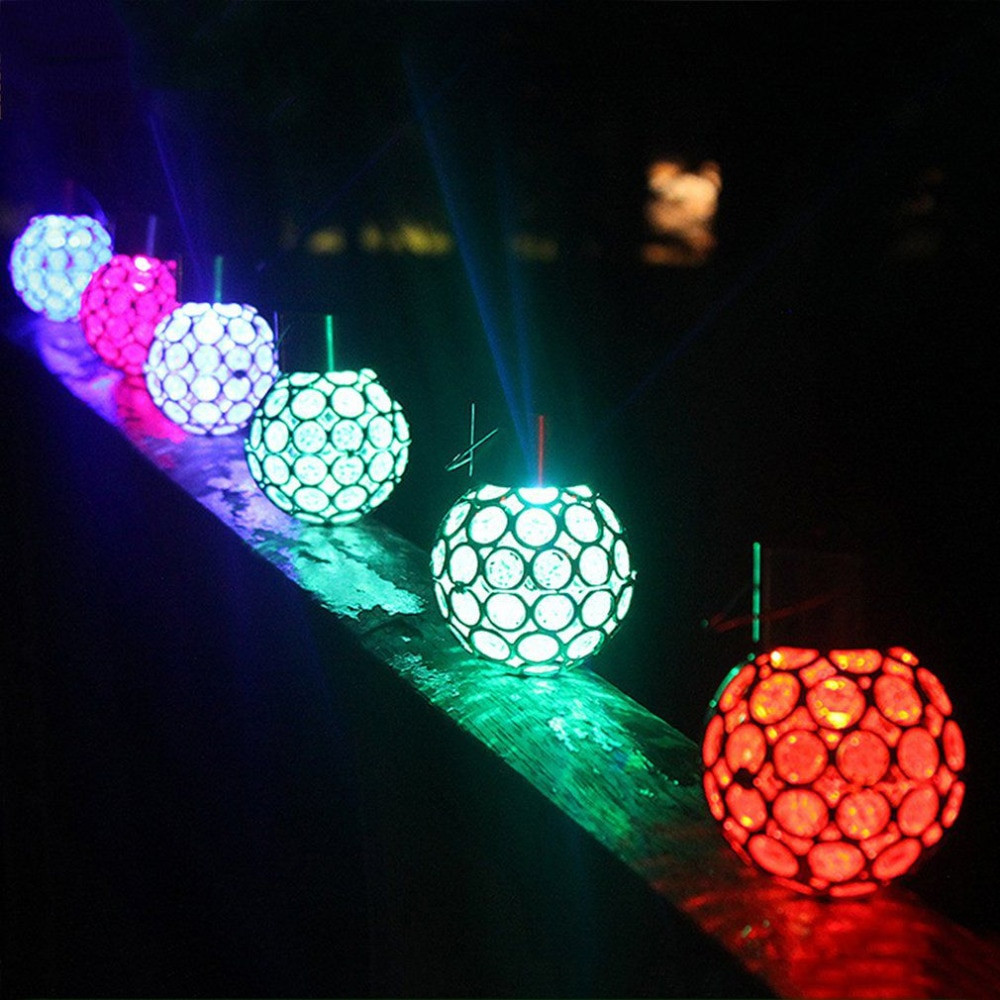 Colored Landscape Lighting
 Innovative Solar Ball Hanging LED Lamp Outdoor Color