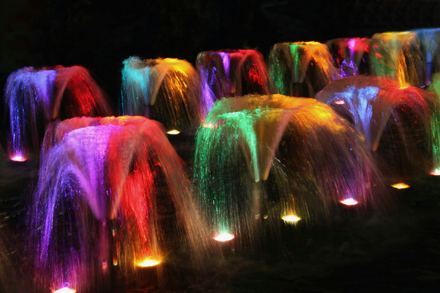 Colored Landscape Lighting
 LED Color Changing Fountain Lighting Contemporary