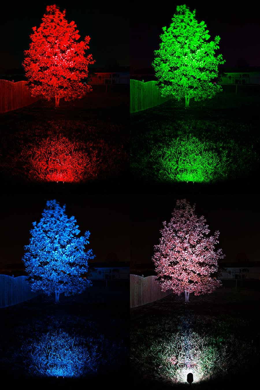 Colored Landscape Lighting
 18W Color Changing RGB LED Landscape Spotlight 40 Watt