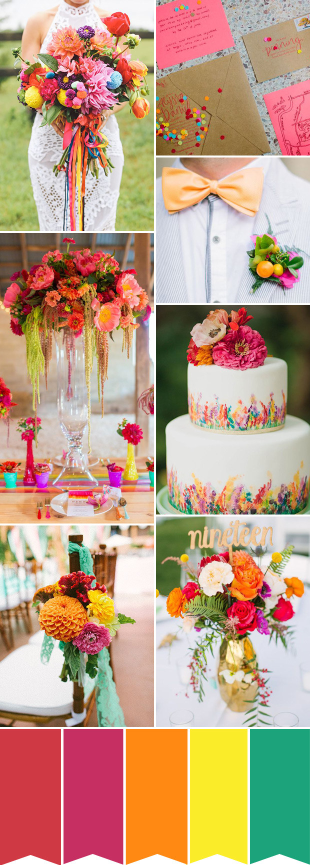 Colorful Wedding Ideas
 Simple Ideas to Create a Colourful Wedding