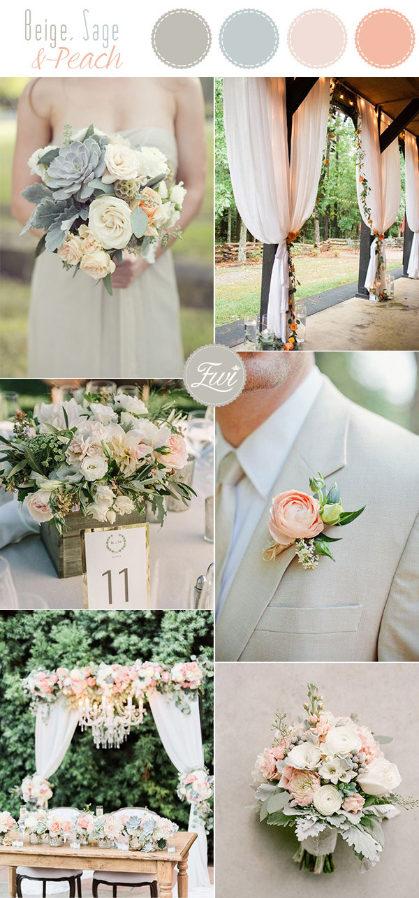 Colorful Wedding Ideas
 10 Stunning Neutral Flower Bouquets inspired Wedding Color