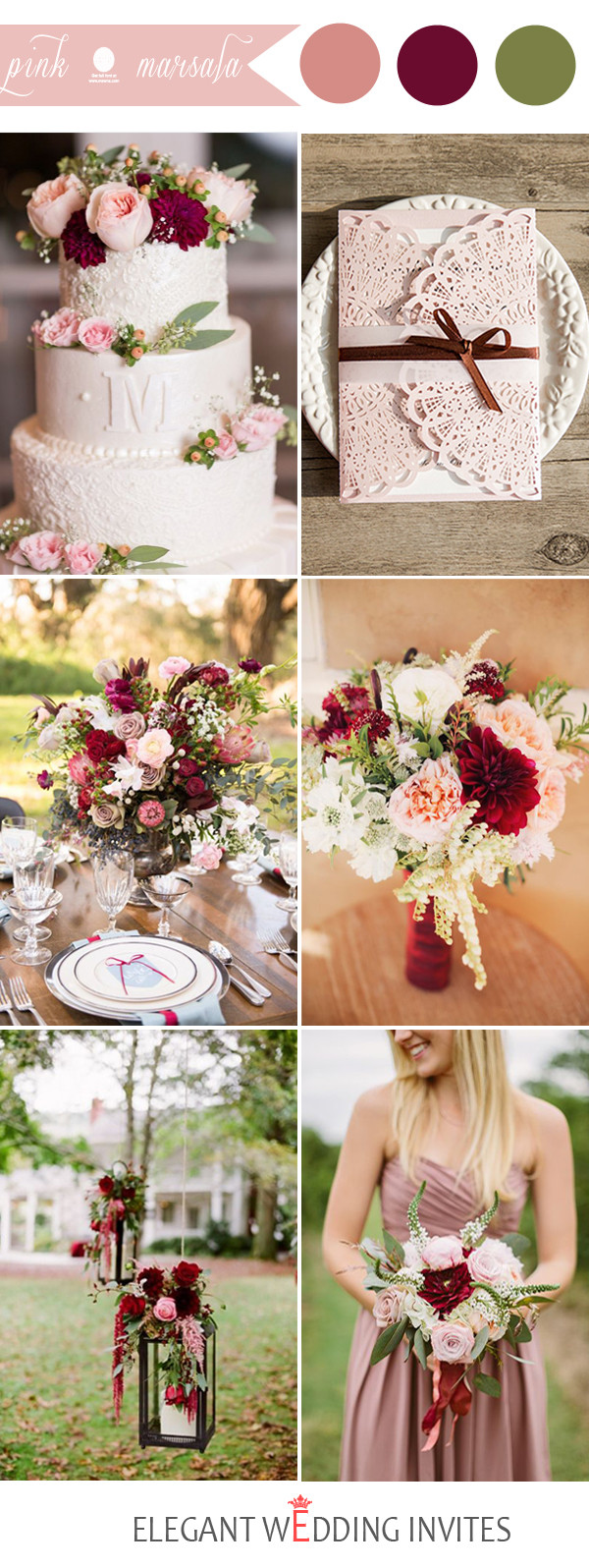 Colorful Wedding Ideas
 48 Perfect Pink Wedding Color bination Ideas