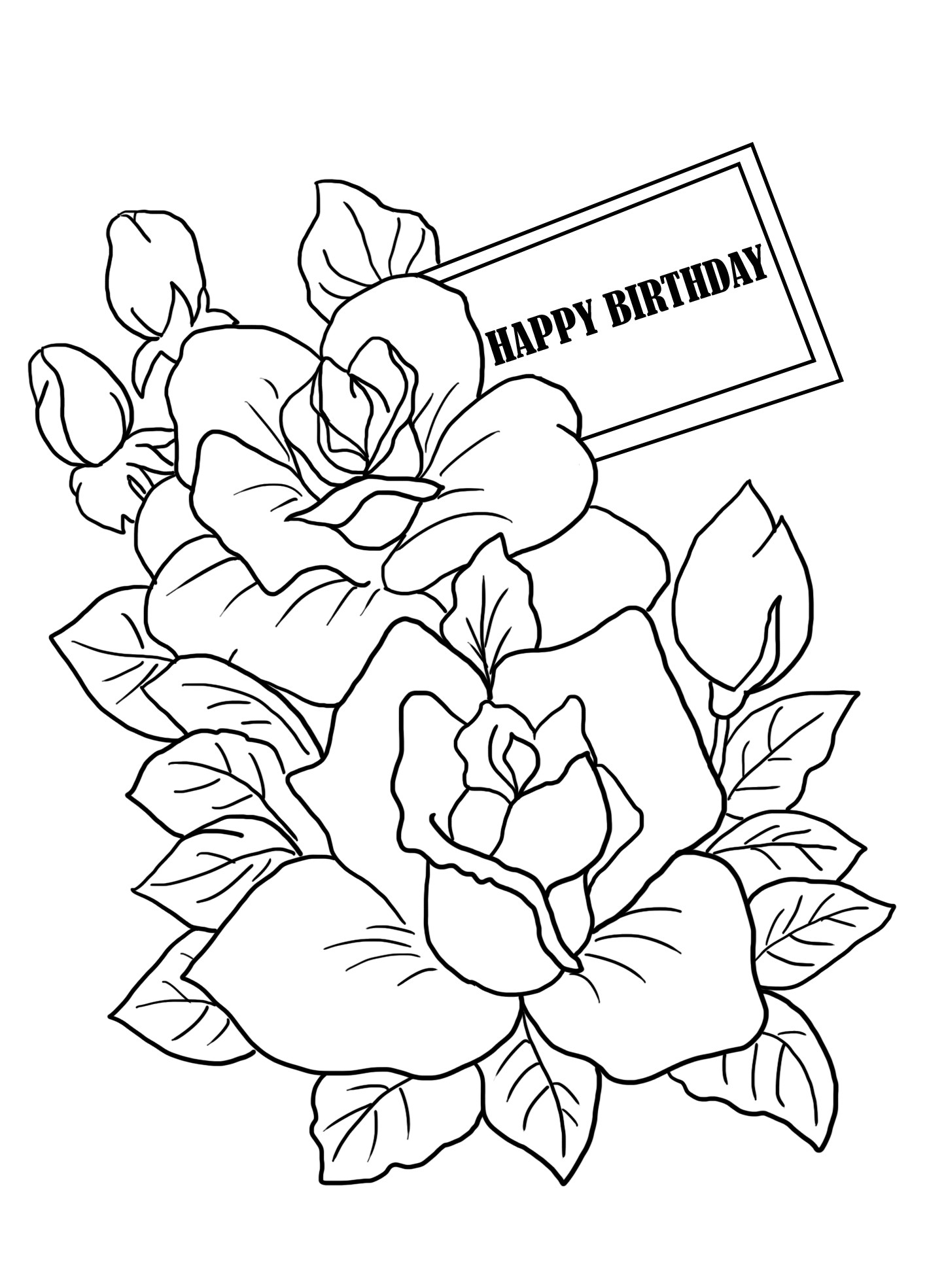 Coloring Birthday Cards
 Birthday Coloring Pages