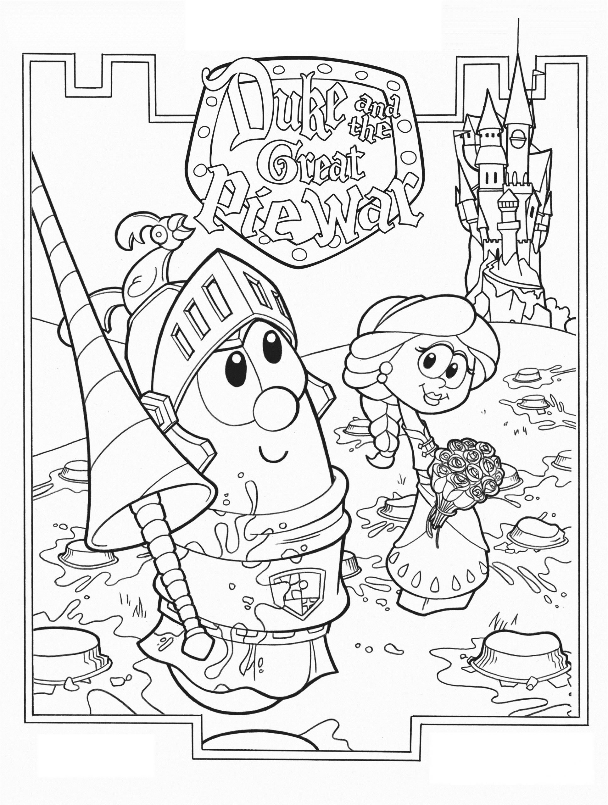 Coloring Book For Kids
 Free Printable Veggie Tales Coloring Pages For Kids