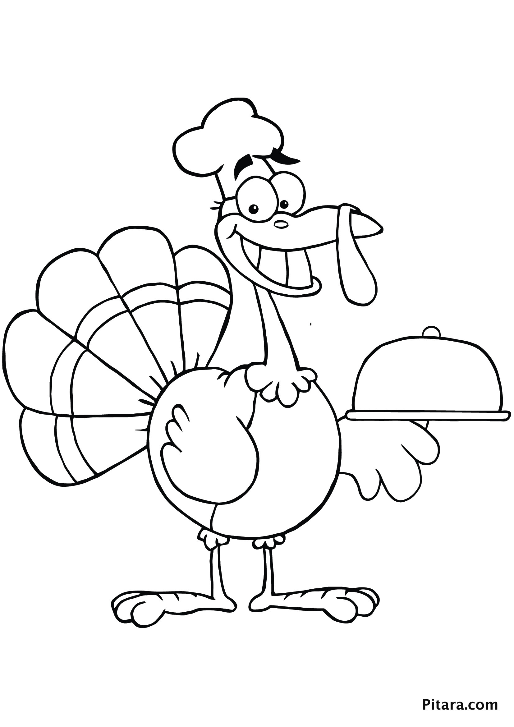 Coloring Book For Kids
 Turkey Coloring Pages for Kids