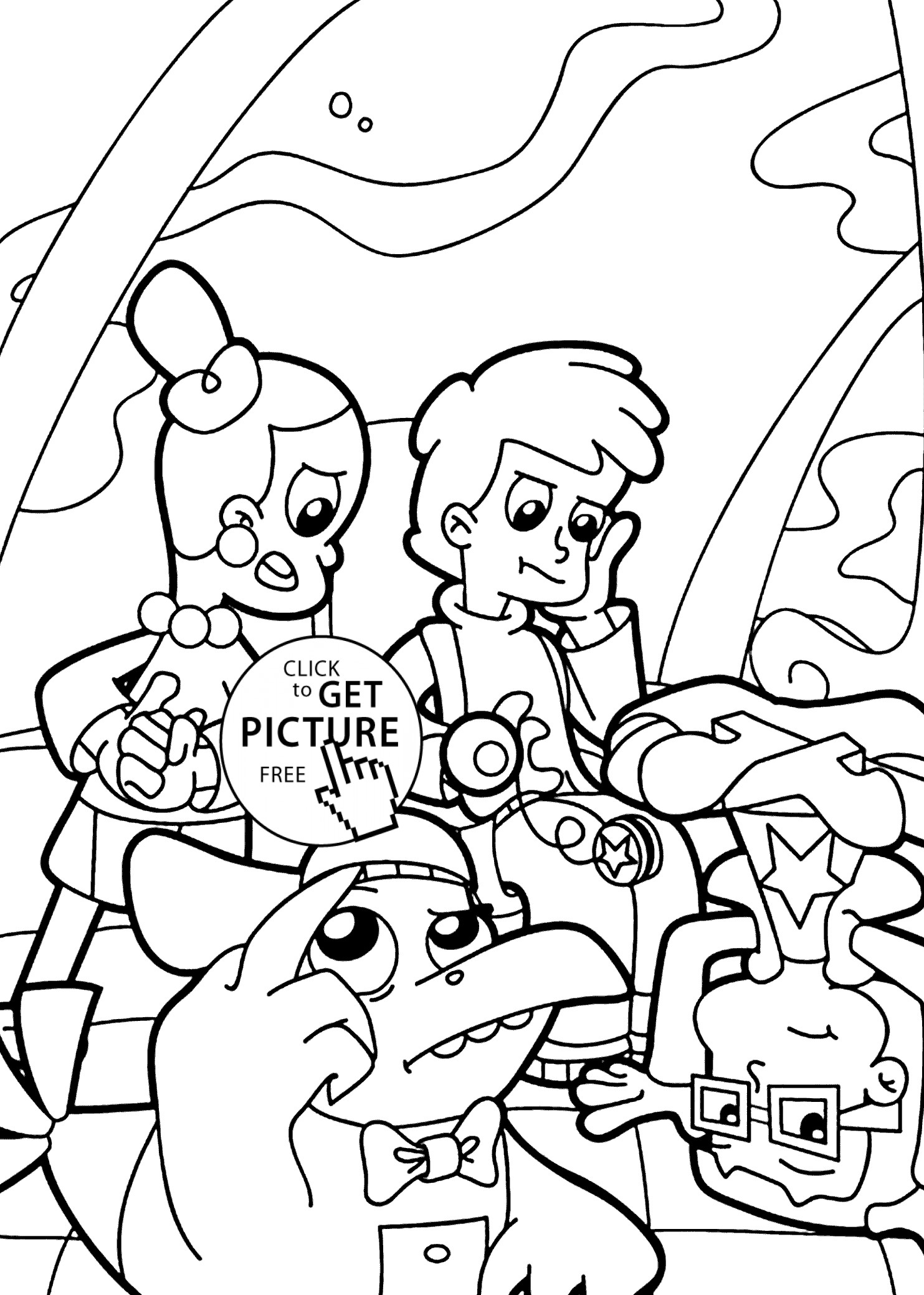 Coloring Book For Kids
 Cyberchase coloring pages for kids printable free