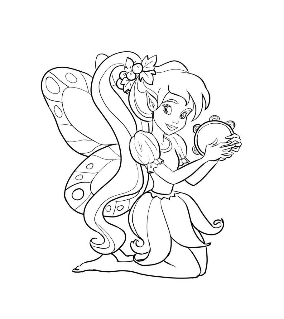 Coloring Book For Kids
 Fairies Coloring Pages For Kids