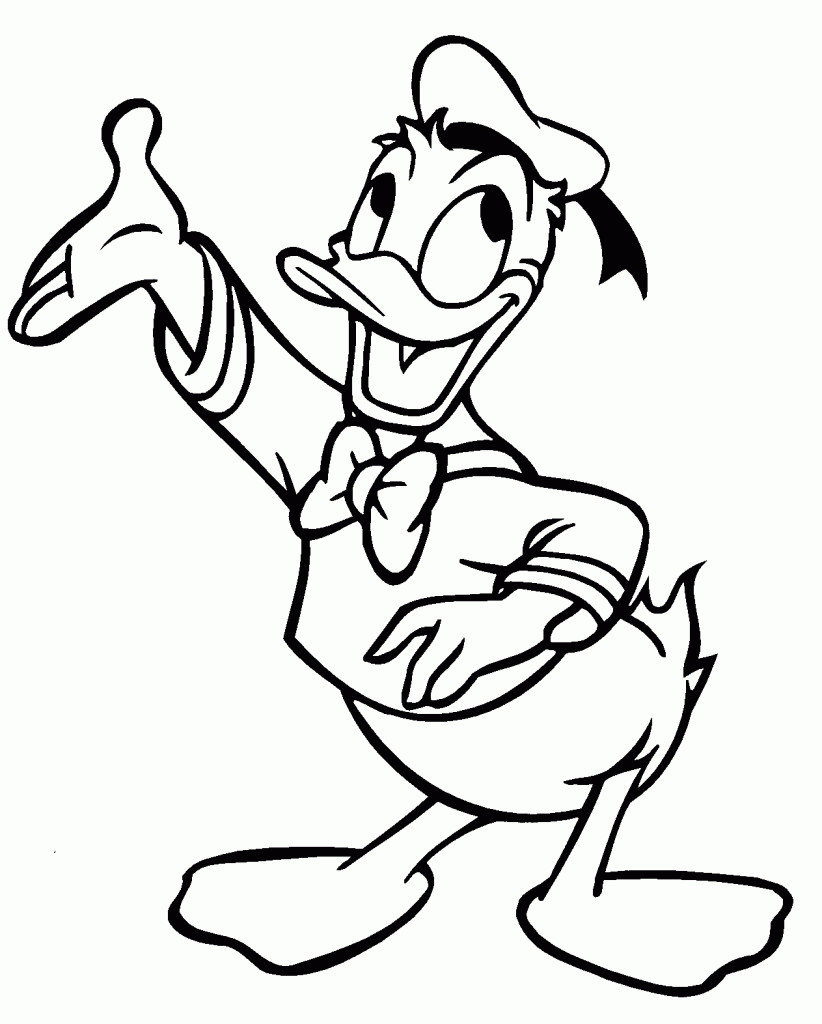 Coloring Books For Children
 Free Printable Donald Duck Coloring Pages For Kids