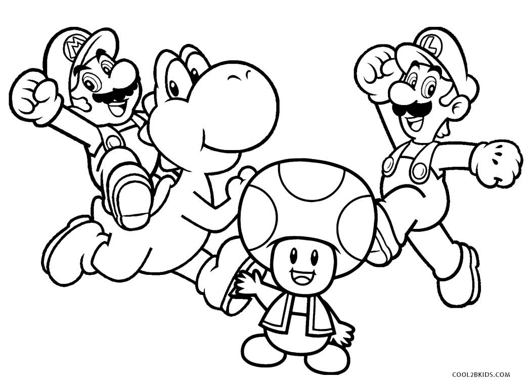 Coloring Games For Kids Free
 Free Printable Mario Brothers Coloring Pages For Kids