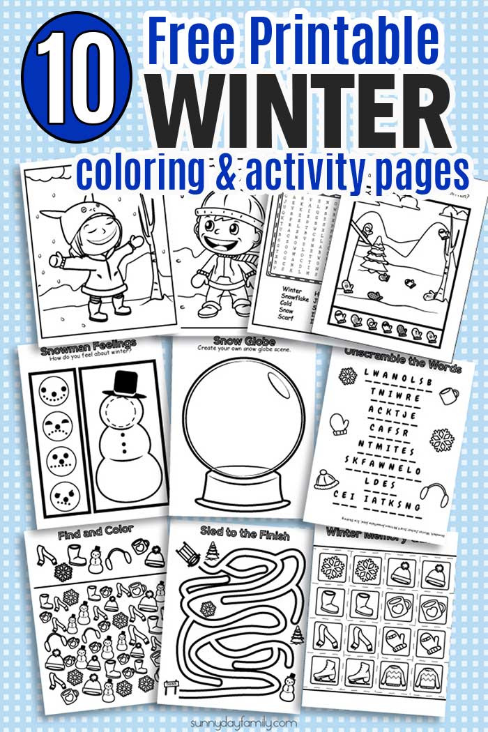 Coloring Games For Kids Free
 10 Free Printable Winter Coloring & Activity Pages