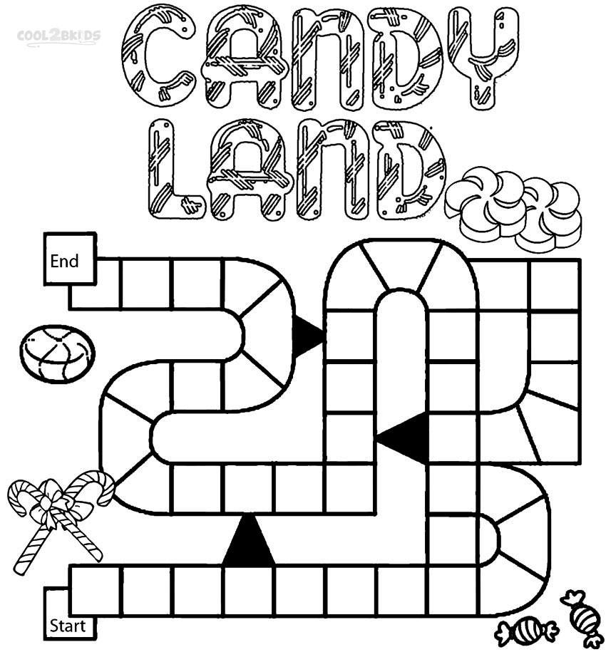 Coloring Games For Kids
 Printable Candyland Coloring Pages For Kids