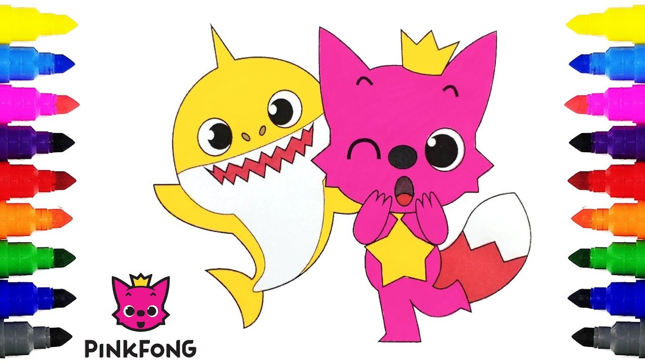 Coloring Pages Baby Shark
 Pinkfong Baby Shark Coloring Pages for Kids