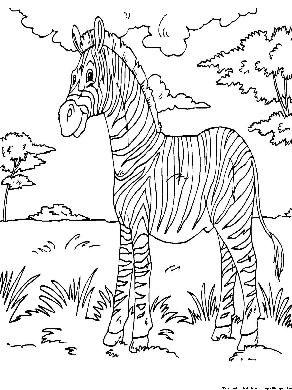 Coloring Pages For Children
 Zebra Coloring Pages Free Printable Kids Coloring Pages