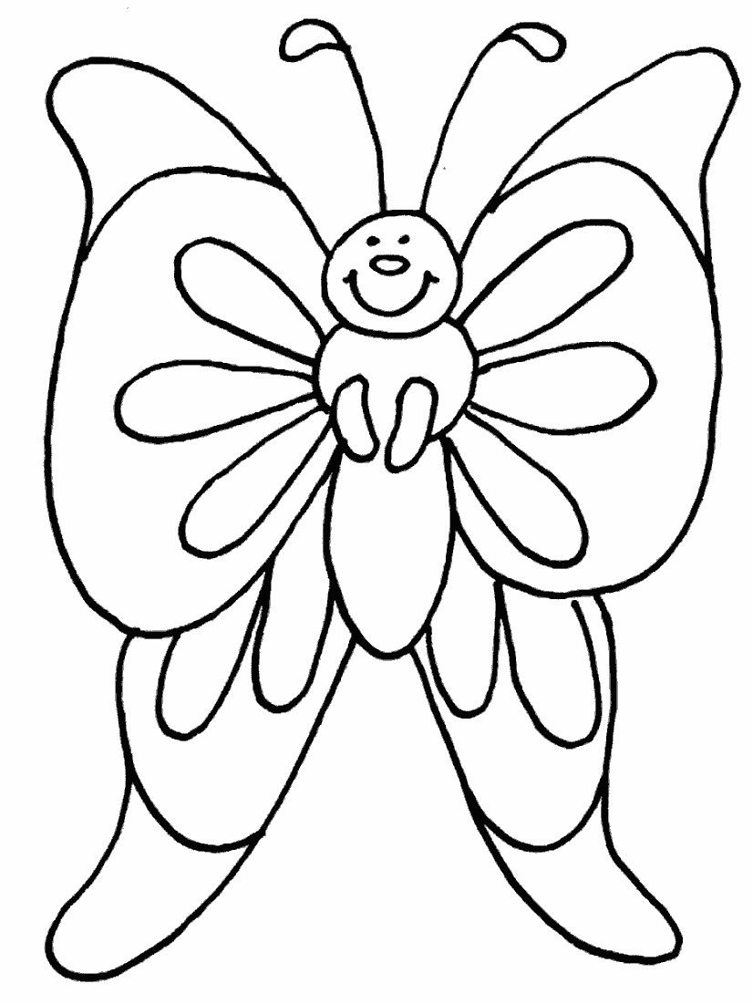 Coloring Pages For Kids Butterfly
 Coloring Lab