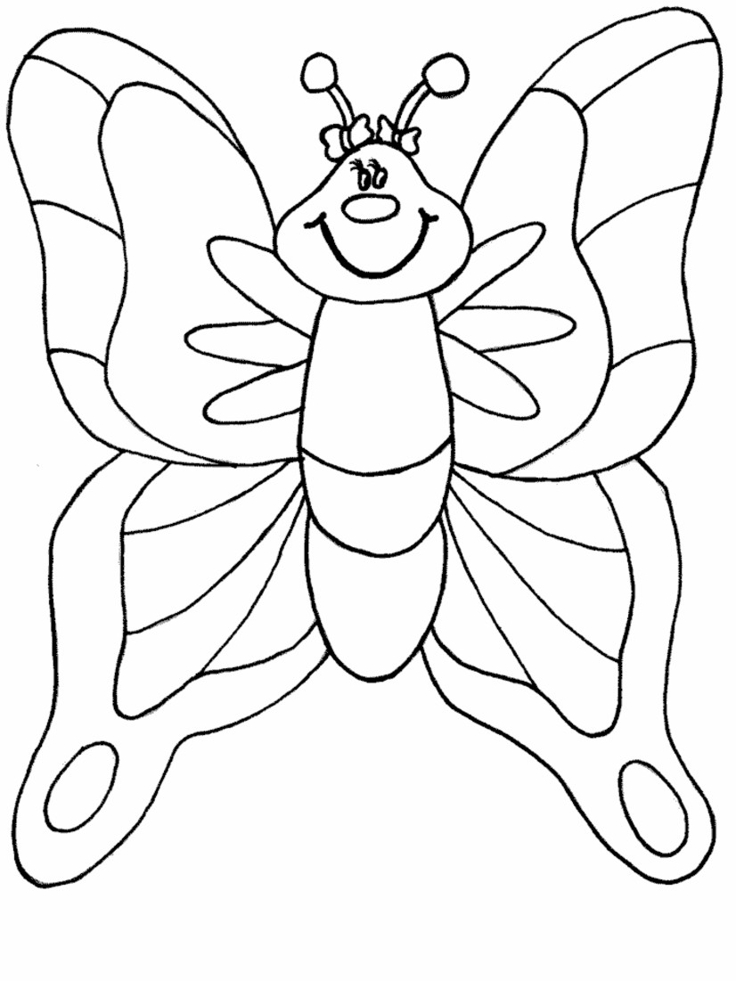 Coloring Pages For Kids Butterfly
 Coloring Lab