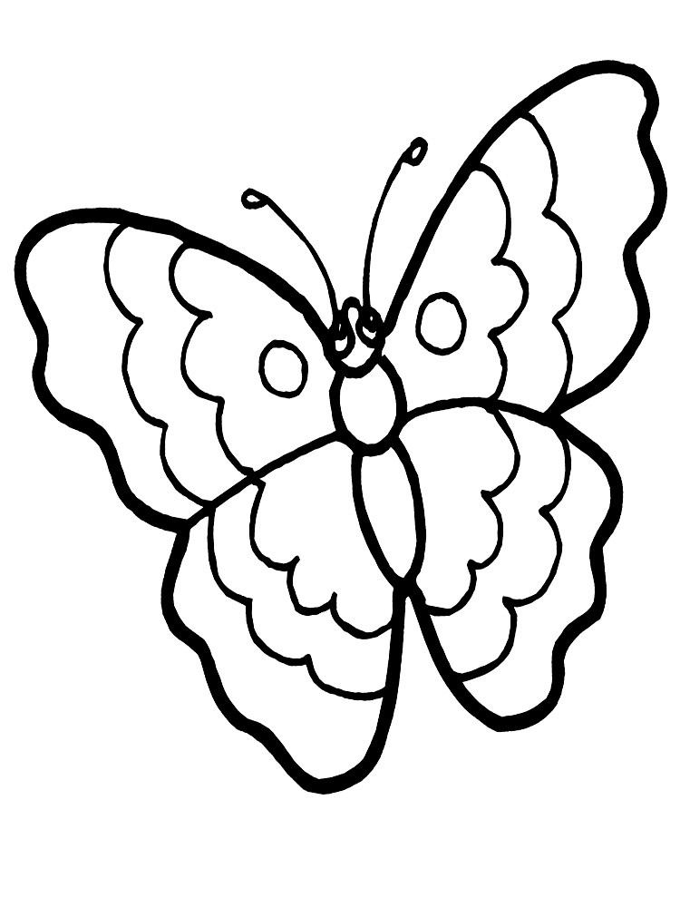 Coloring Pages For Kids Butterfly
 Butterfly coloring pages for kids