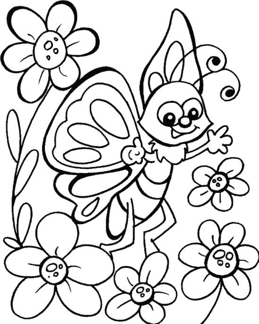 Coloring Pages For Kids Butterfly
 Butterfly Coloring Pages For Kids at GetDrawings