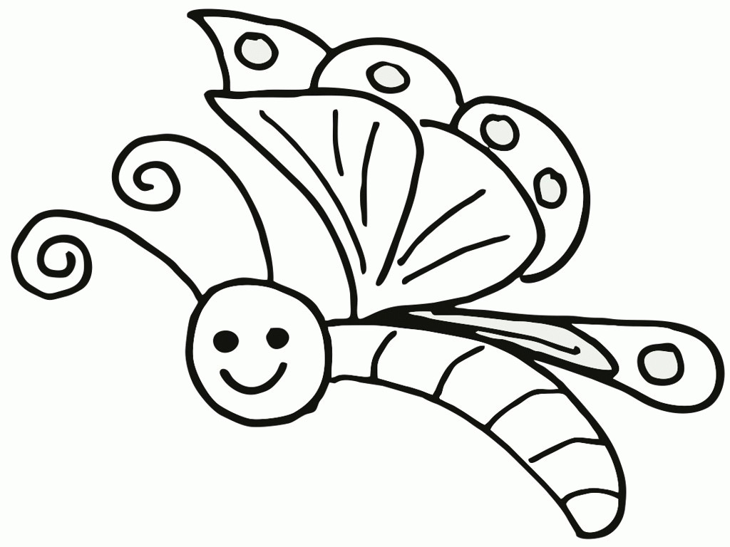 Coloring Pages For Kids Butterfly
 Butterfly Coloring Pages For Toddlers Coloring Home