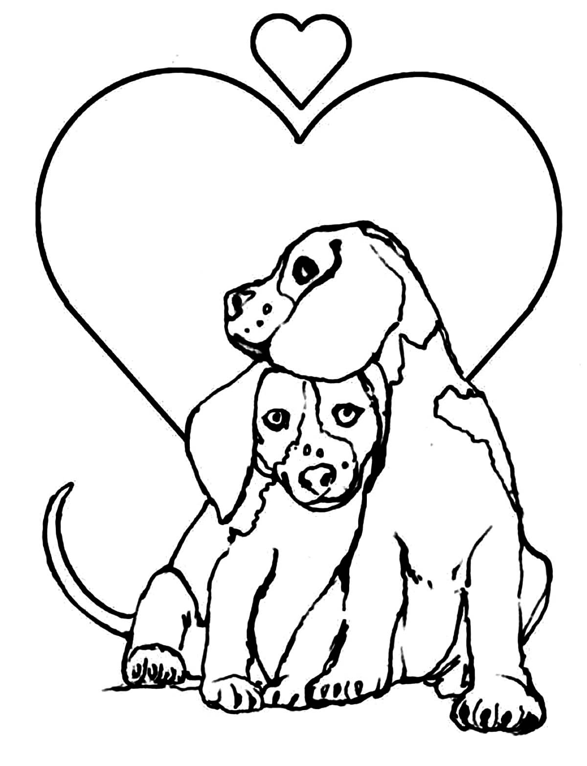 Coloring Pages For Kids Dogs
 Dog for children loving dogs Dogs Kids Coloring Pages