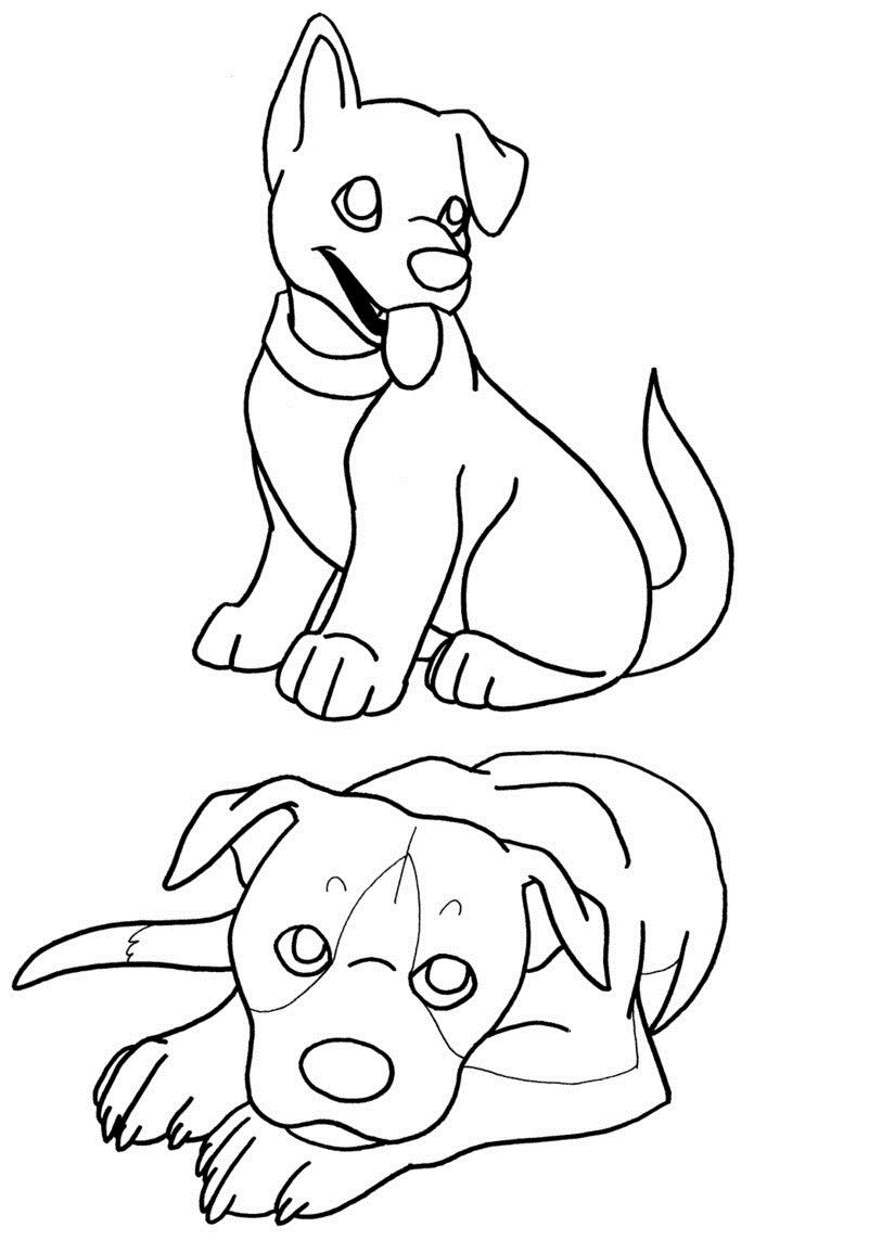 Coloring Pages For Kids Dogs
 Free Printable Puppies Coloring Pages For Kids