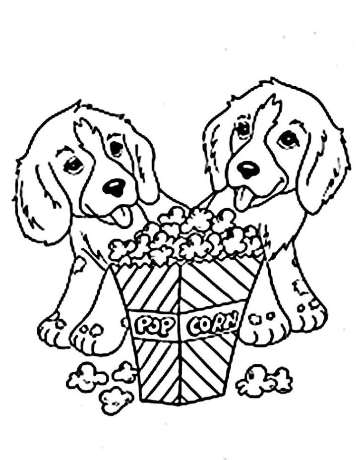 Coloring Pages For Kids Dogs
 Cute Puppy Coloring Pages For Kids – Free Printable