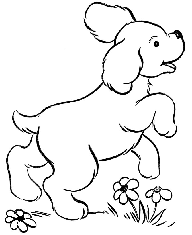 Coloring Pages For Kids Dogs
 Free Printable Dog Coloring Pages