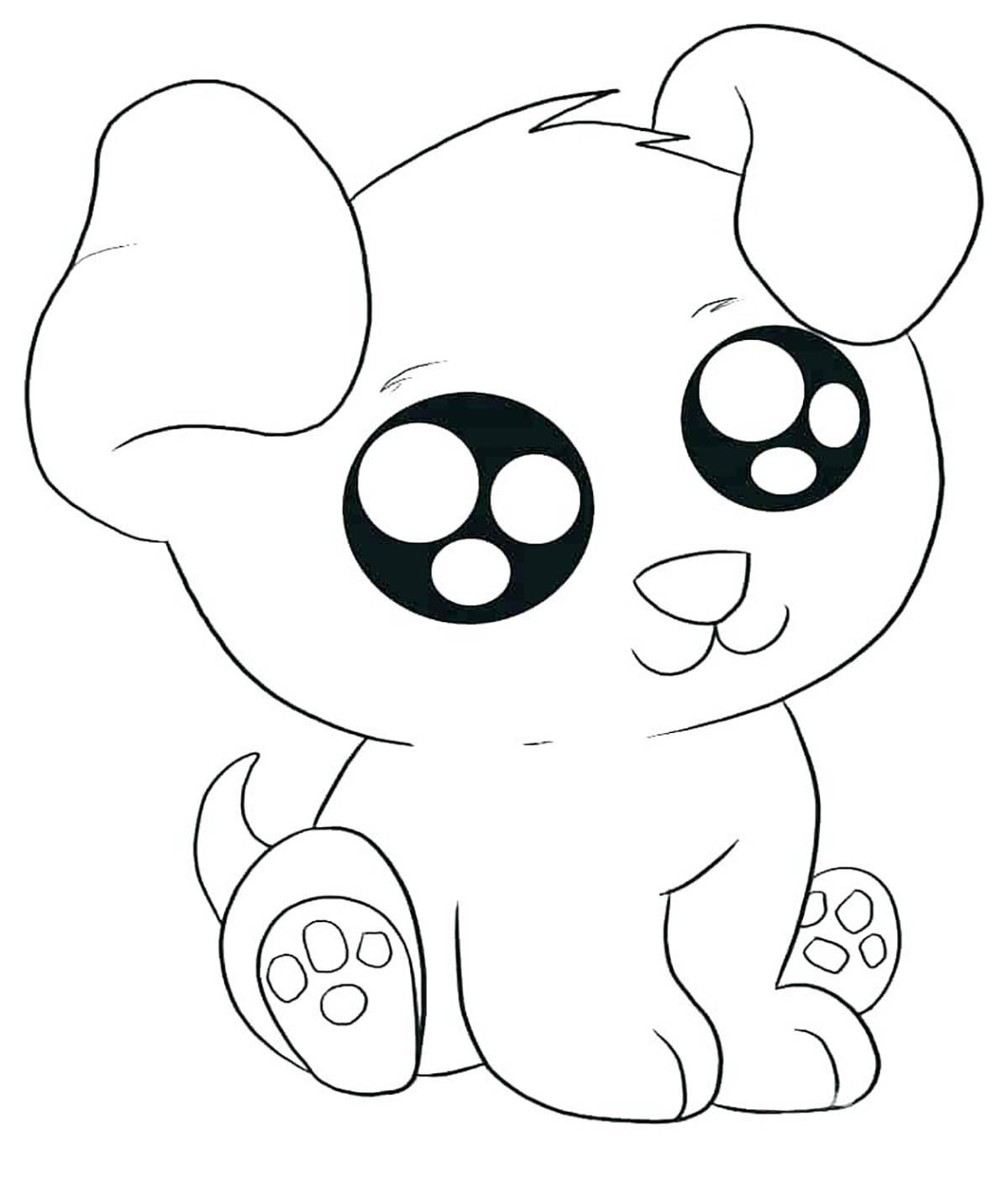 Coloring Pages For Kids Dogs
 Dogs to print Kawaï dog Dogs Kids Coloring Pages