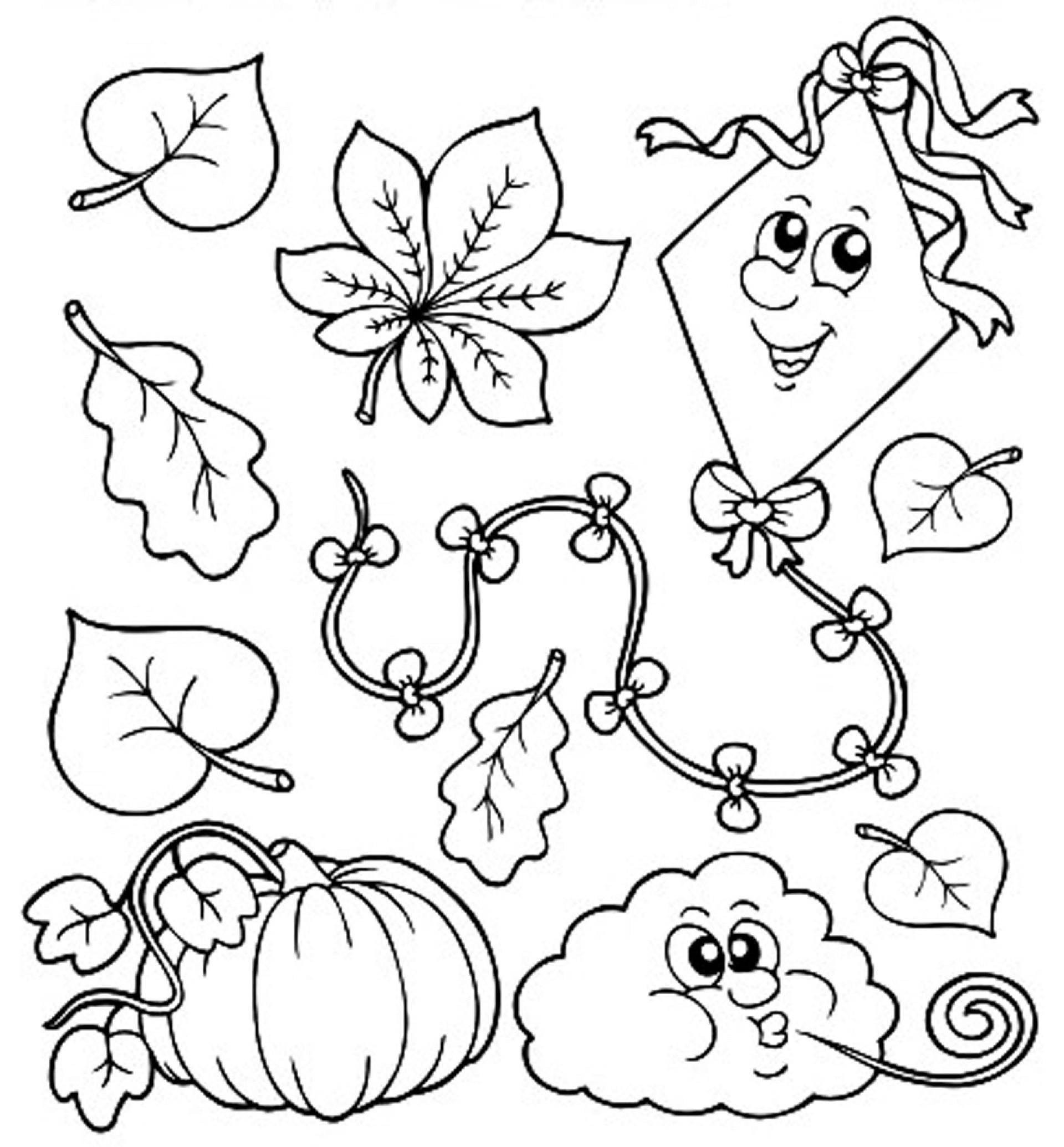 Coloring Pages For Kids Fall
 Fall Coloring Pages for Kindergarten