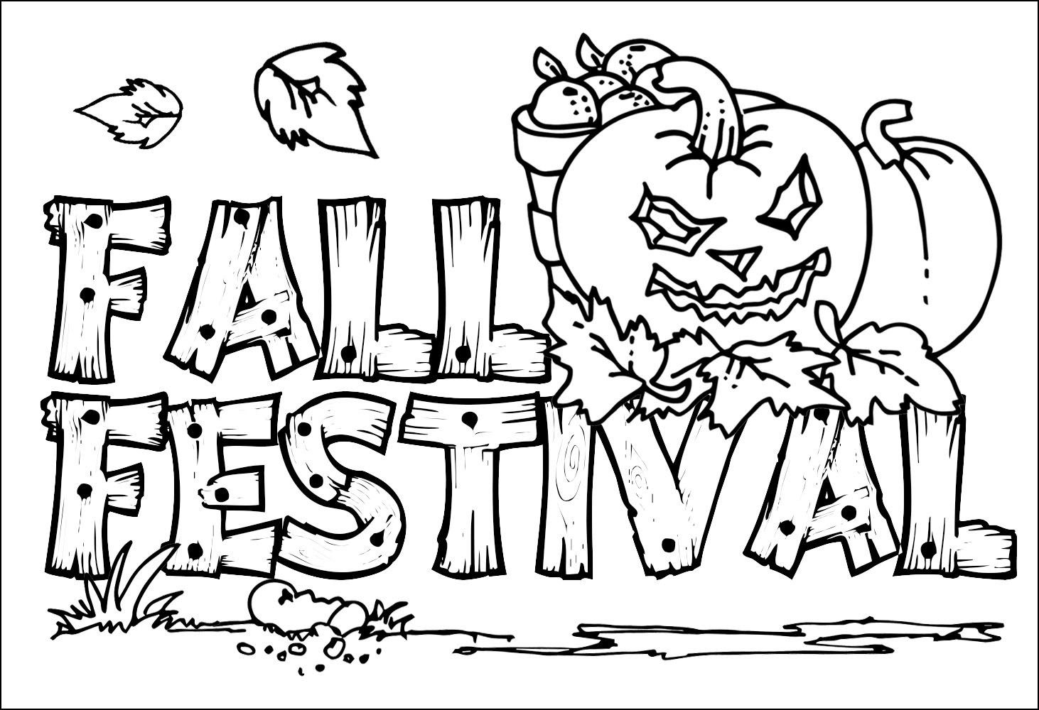 Coloring Pages For Kids Fall
 Fall Coloring Pages