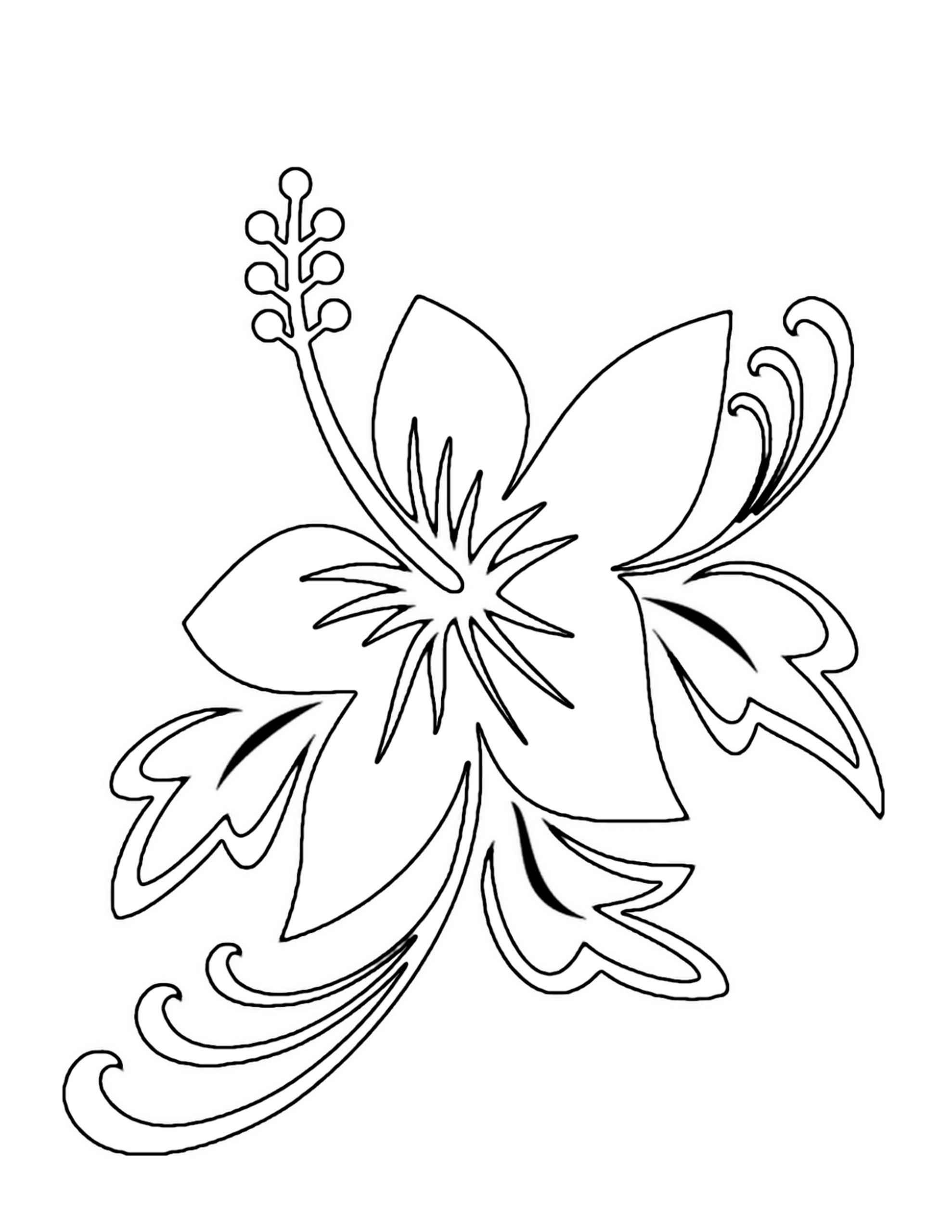 Coloring Pages For Kids Flowers
 Free Printable Flower Coloring Pages For Kids Best