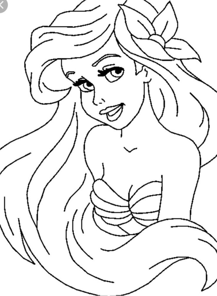 Coloring Pages For Kids Mermaid
 50 best Little Mermaid Coloring Pages images on Pinterest
