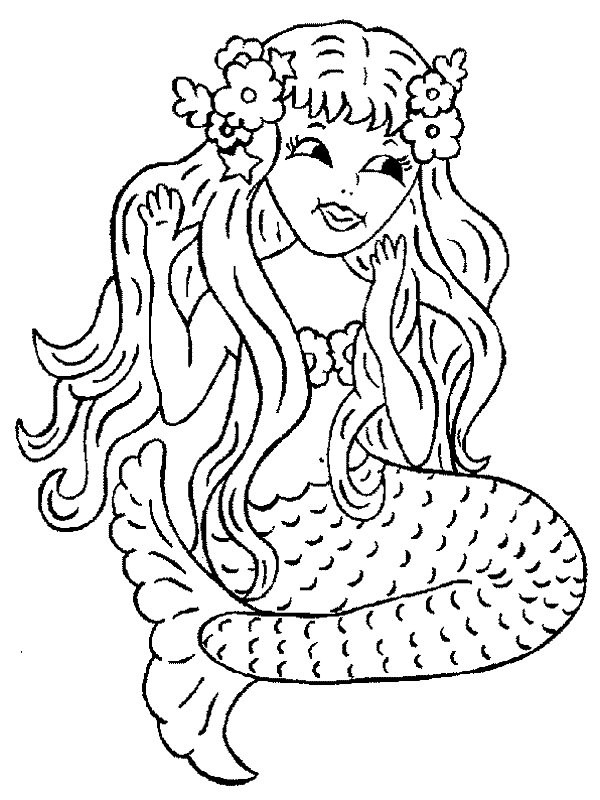 Coloring Pages For Kids Mermaid
 Kids n fun