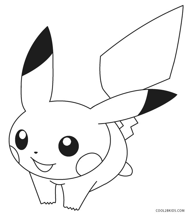 Coloring Pages For Kids Pikachu
 Printable Pikachu Coloring Pages For Kids