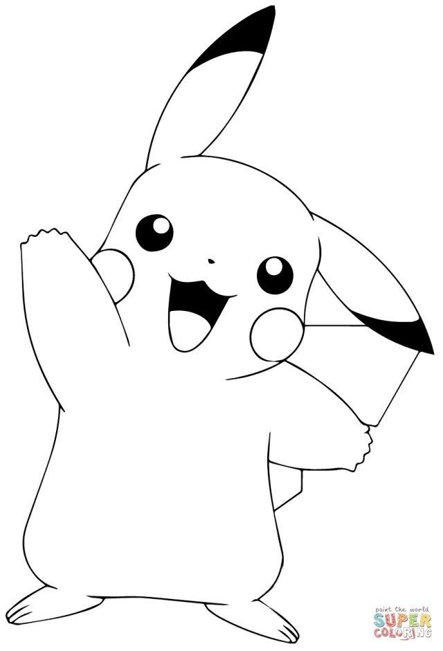 Coloring Pages For Kids Pikachu
 27 Inspiration Image of Free Printable Pokemon Coloring