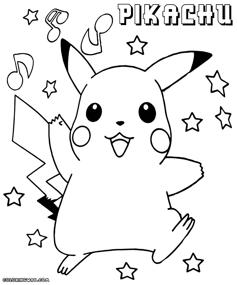 Coloring Pages For Kids Pikachu
 Pikachu coloring pages