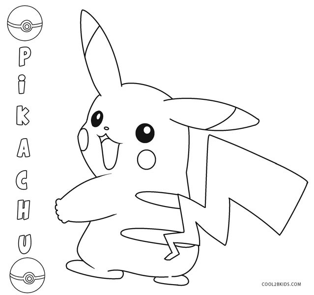 Coloring Pages For Kids Pikachu
 Pikachu Coloring Pages