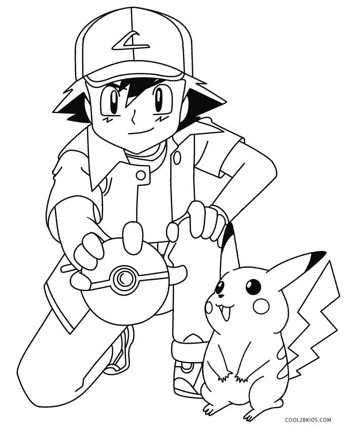 Coloring Pages For Kids Pikachu
 Printable Pikachu Coloring Pages For Kids